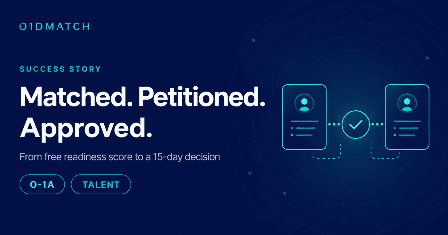 Matched and Petitioned in 15 Days: A Data Scientist's Agent-Based O-1A