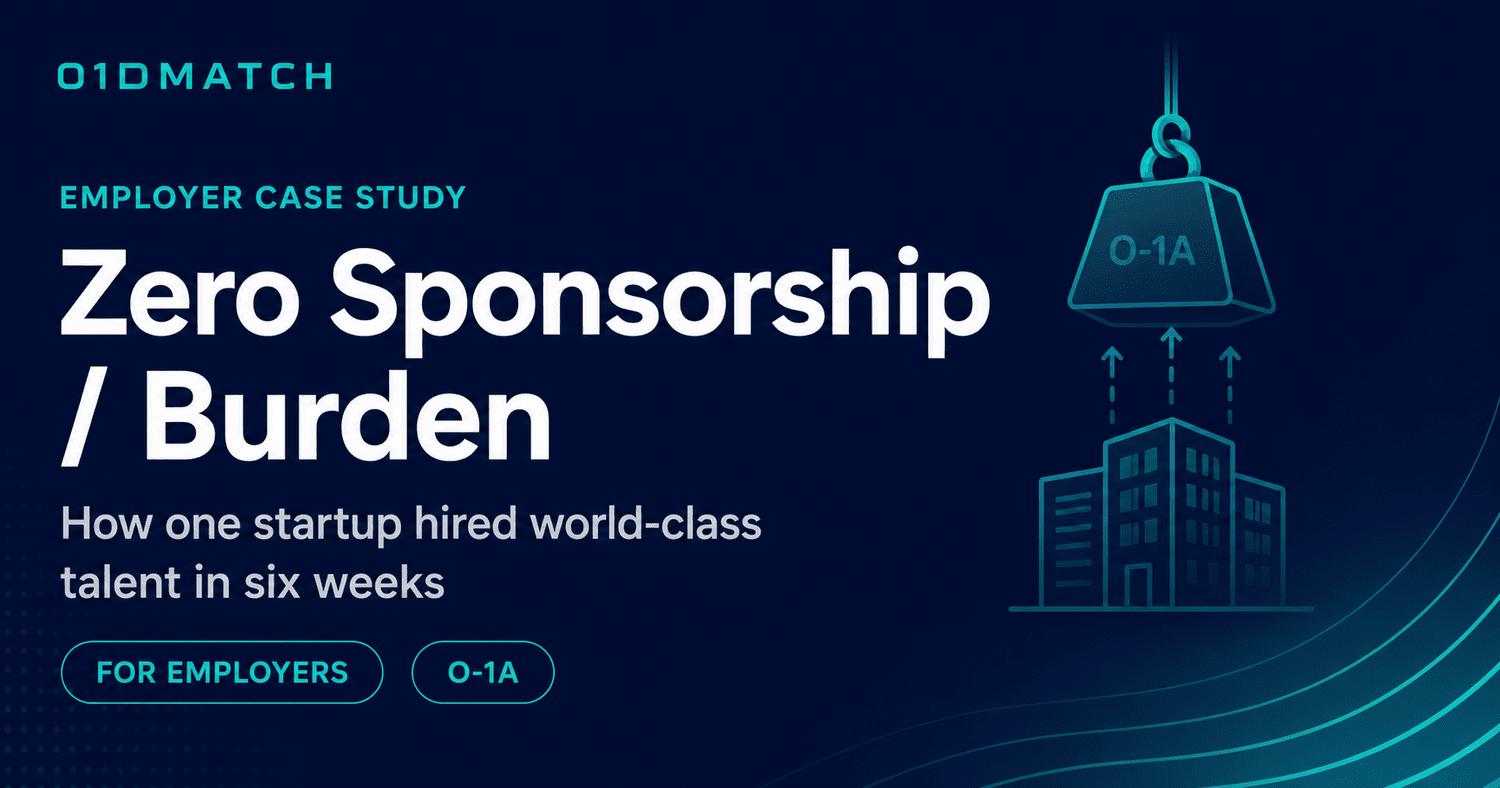 The Hire They Couldn't Make — Until the Sponsorship Burden Hit Zero
