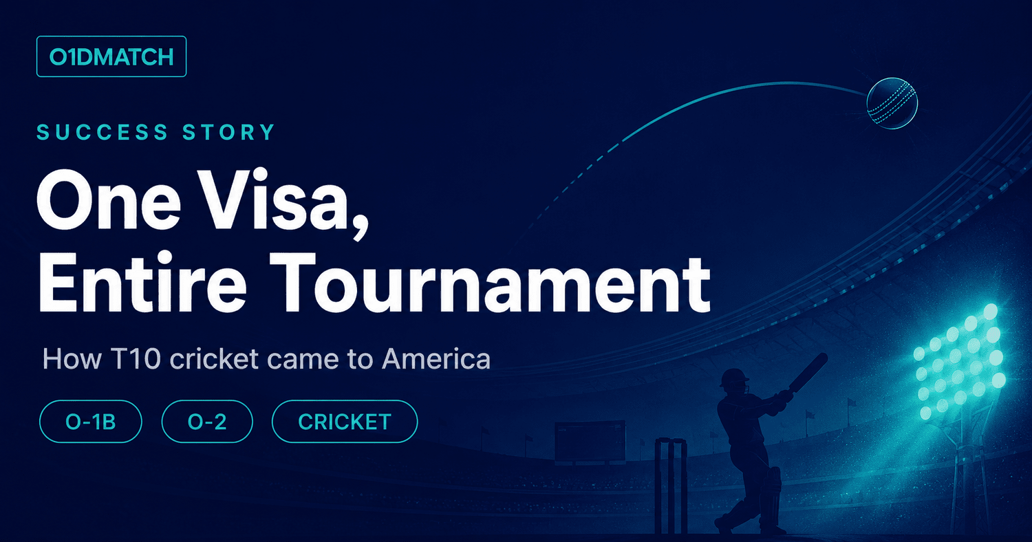 How T10 Cricket Came to America on One O-1 Visa